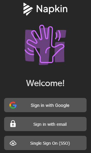 Screenshot 2025 10 06 at 17 36 13 Sign in Napkin AI